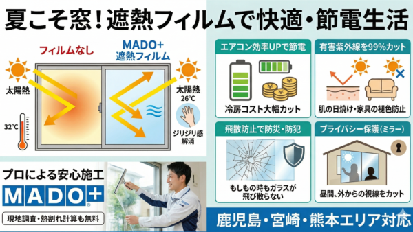 【完全版】プロが教える遮熱フィルムの驚きの効果と後悔しない選び方