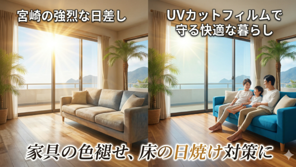 宮崎の太陽と上手に付き合う！宮崎市・都城市・延岡市・日向市で選ばれる「窓ガラスフィルム」の魅力
