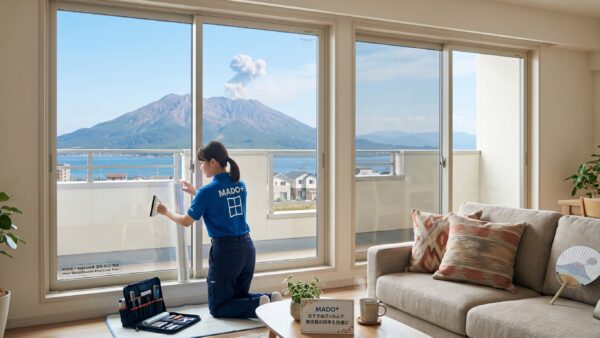 鹿児島市の窓ガラスフィルム施工ならMADO+｜暑さ・防犯・防災対策の決定版