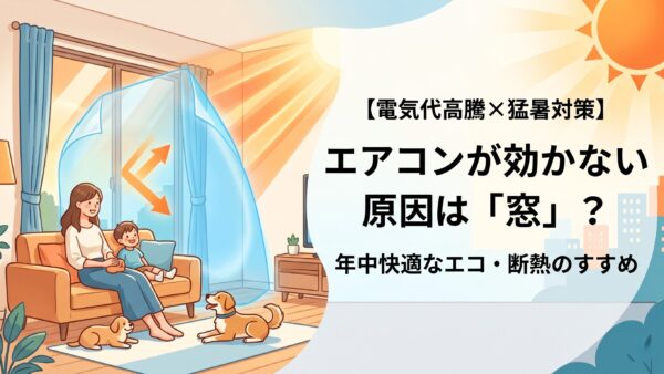 【2026年猛暑対策】エアコンが効かない原因は「窓」？電気代高騰を乗り切る、年中快適なエコ・断熱のすすめ